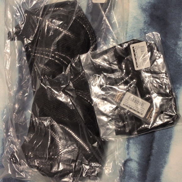 NEW Scantilly By Curvy Kate Serpent Demi Bra & Thong Matching Set 38G / XL - Picture 10 of 12